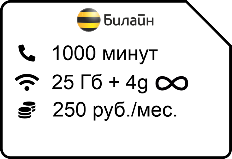 Ключевой 1000 билайн описание