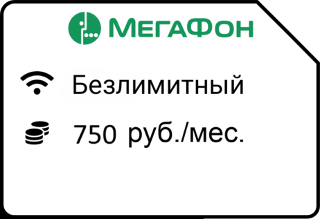 Мегафон безлимит 750